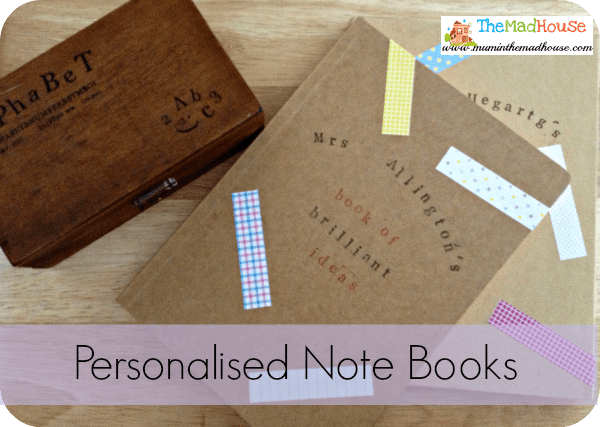 personalised note books