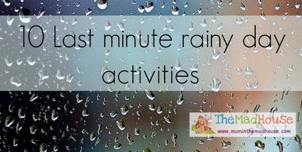 rainyday activities