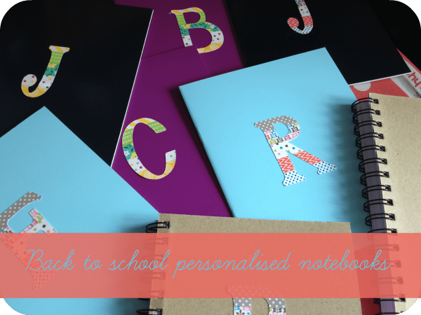 baclk to school personalised notebooks