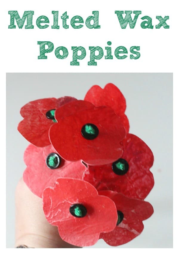 Melted wax poppies