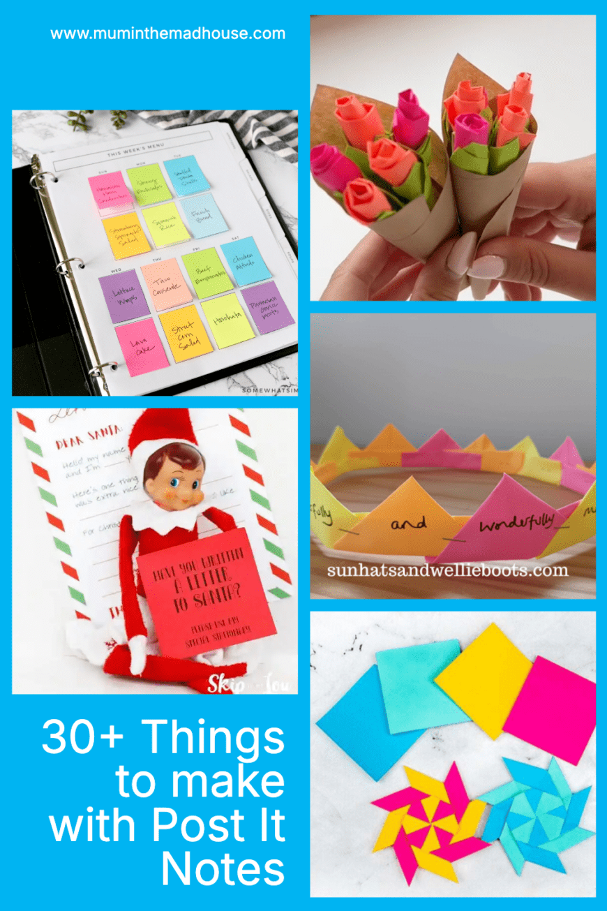 30+ Postit Note art, crafts and activities Mum In The Madhouse