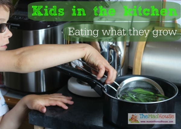 eating what they grow kids in the kitchen
