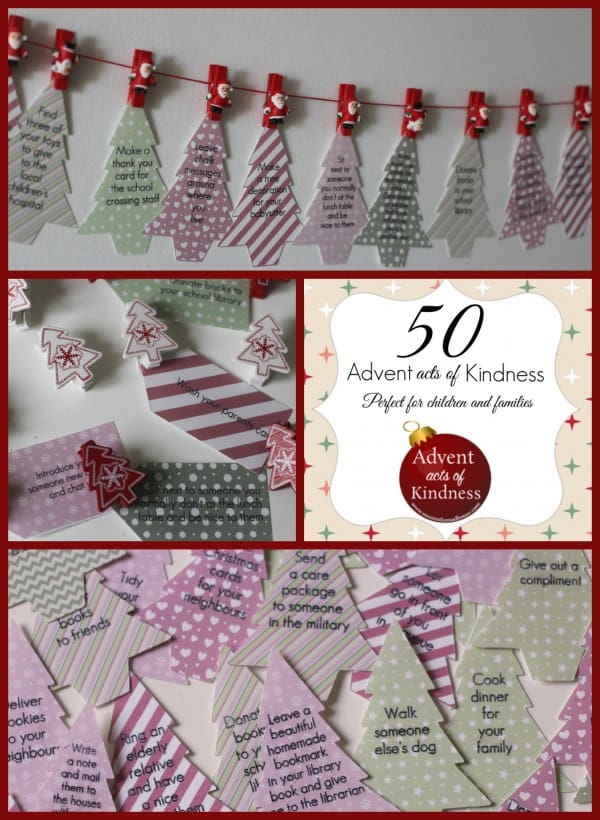 free printables advent acts of kindness