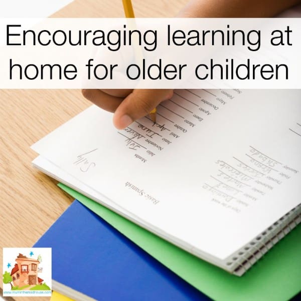 Encouraging learning at home for older children facebook