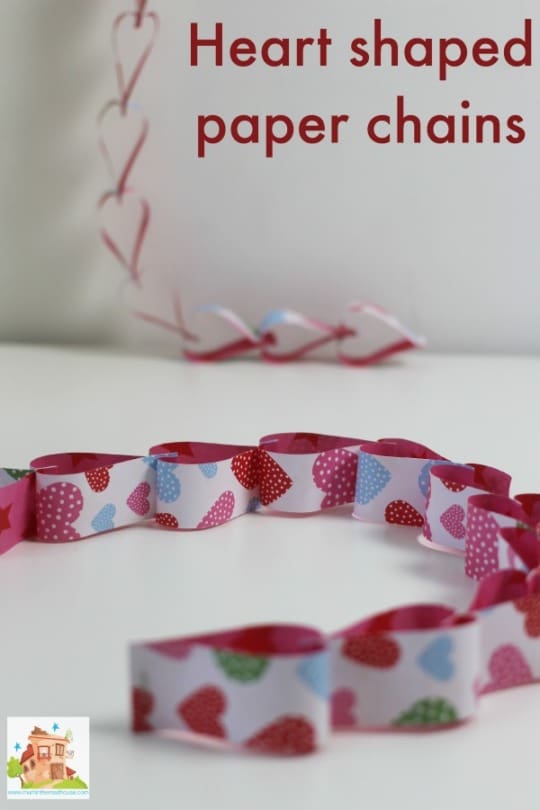 Paper Heart Chain Pattern Heart-Shaped Paper Chains | 5-Minute Craft for Quick Valentine’s Decor