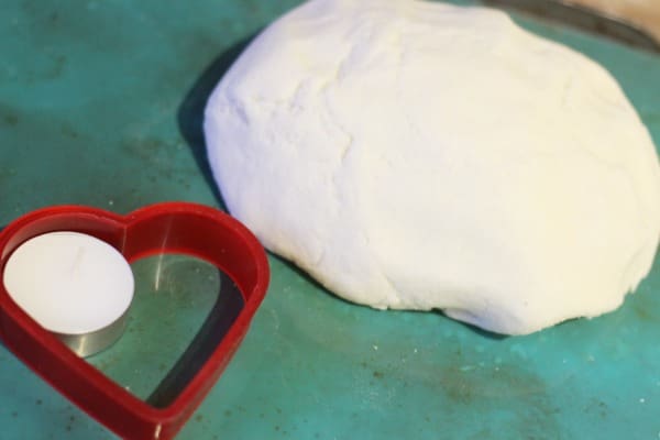 Salt dough heart candle ingredients