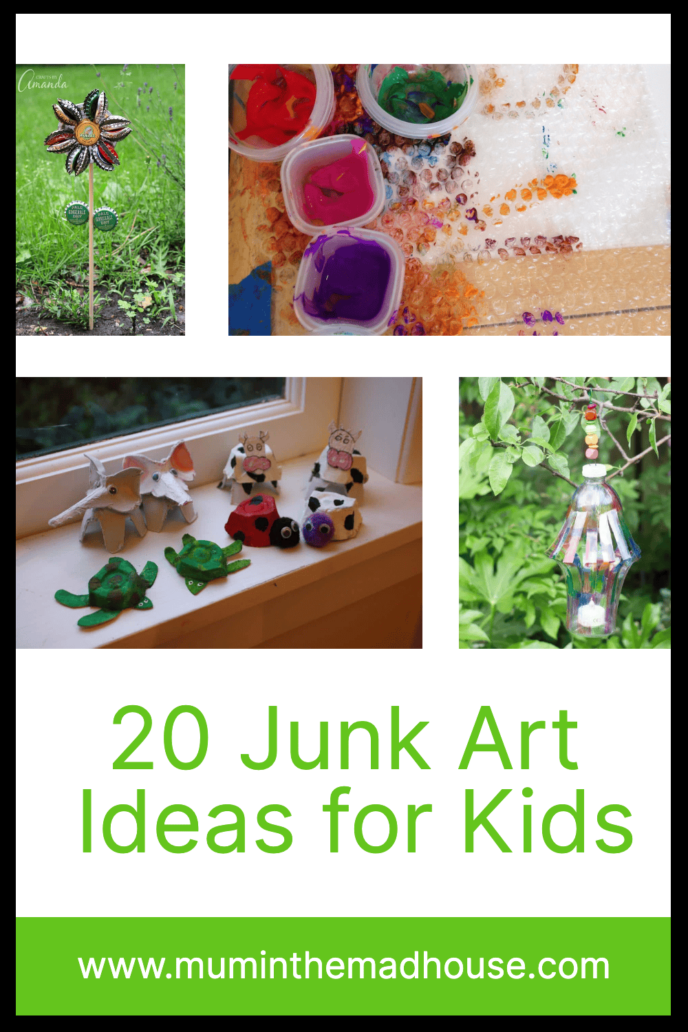 Recycled Art Projects - Fabulously Frugal Junk to Art | Mum In The Madhouse