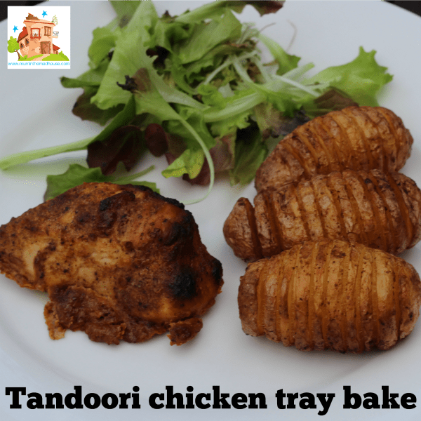 Tandoori chicken tray bake square