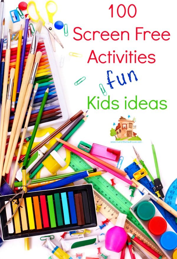 100 kids screen free activities