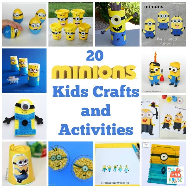 20 minions kids crafts and activities square