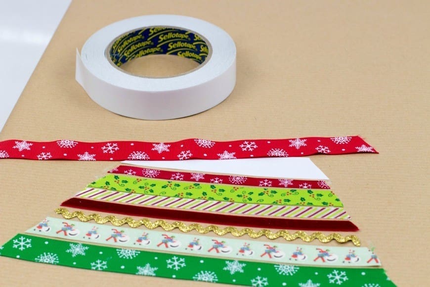 DIY gift wrap - christmas tree 1
