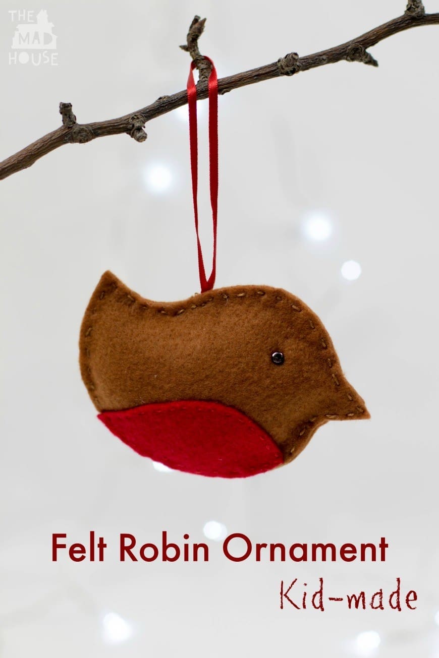 Felt Robin Christmas Ornament