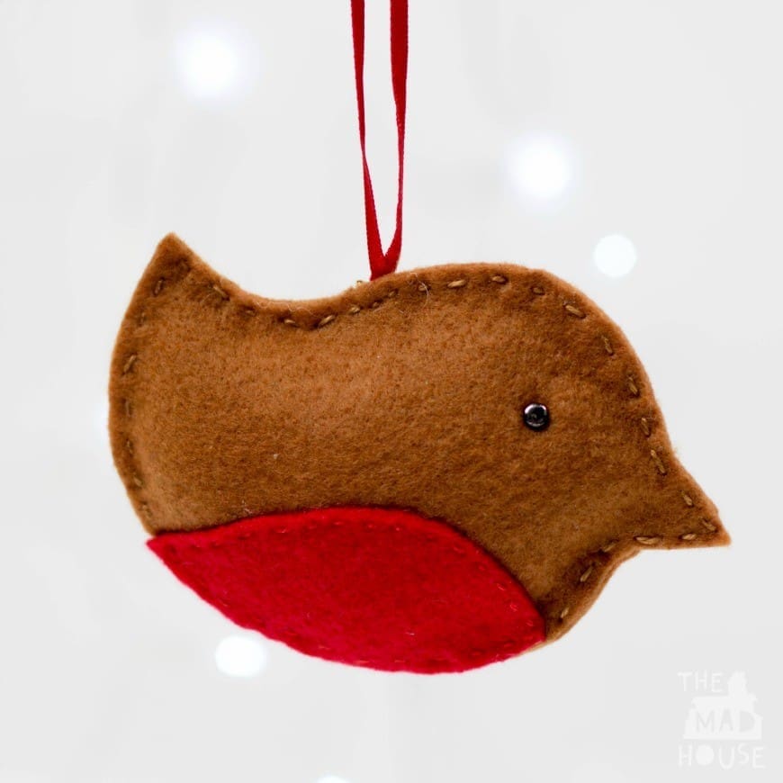 Felt Robin Christmas Ornament