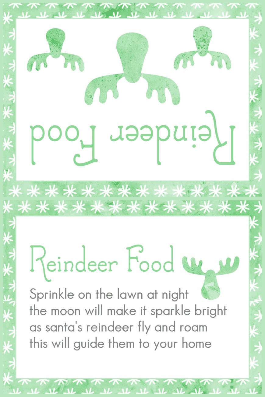 Magic Reindeer Food 2015 - Green Snowflakes