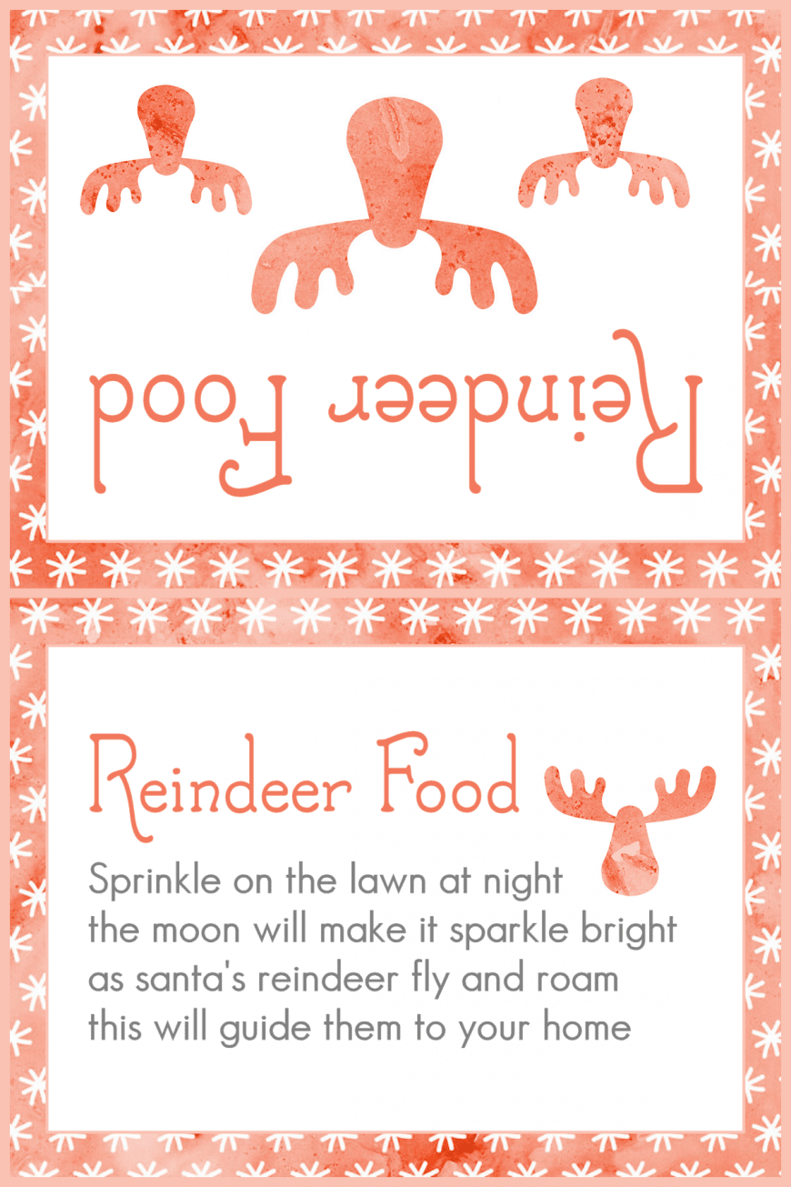 Magic Reindeer Food 2015 - Red Snowflakes