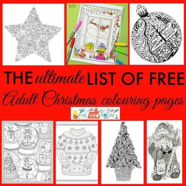 Free Christmas Colouring Pages for Adults – Ultimate Roundup