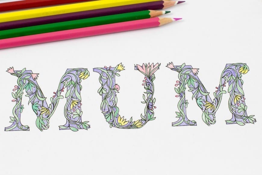 Free Mother's Day Colouring Cards - Surprise your Mum or Mom this Mother's Day with a homemade card that you have coloured in yourself with our fab free printable. A super adult colouring sheet.