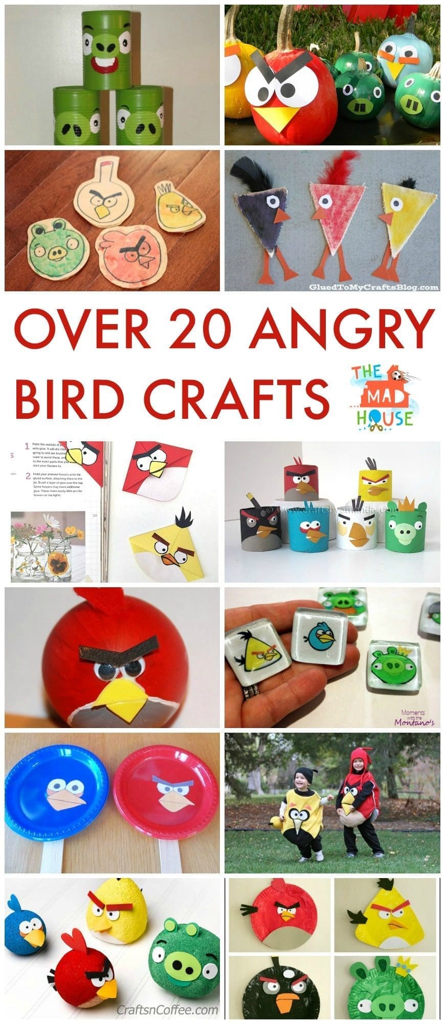 Over 20 Angry Birds Crafts and Activities for Kids.  Children will adore this selection of Angry Bird Activities and crafts. 