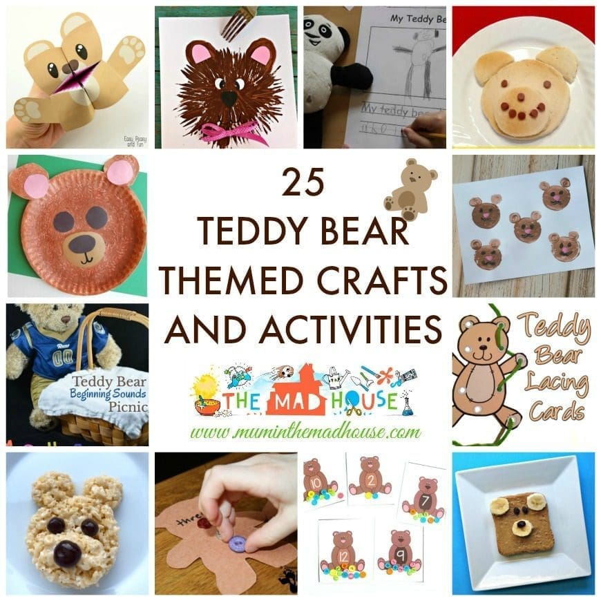 25 Teddy Bear Themed Crafts and Activities