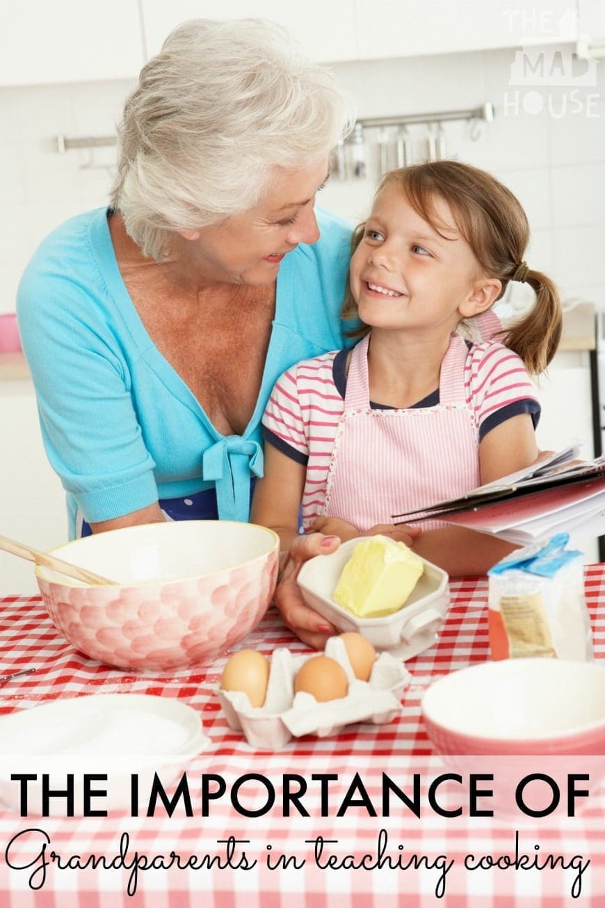 The importance of grandparents in teaching cooking. It is so important for children that their grandparents cook with them, in fact, it is essential. Why grandparents have such a big role in the kitchen.   68% of parents indicating that they would like their children to spend more time cooking with their grandparents.