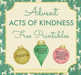 Free Advent Acts of Kindness Printable - 2016 Design