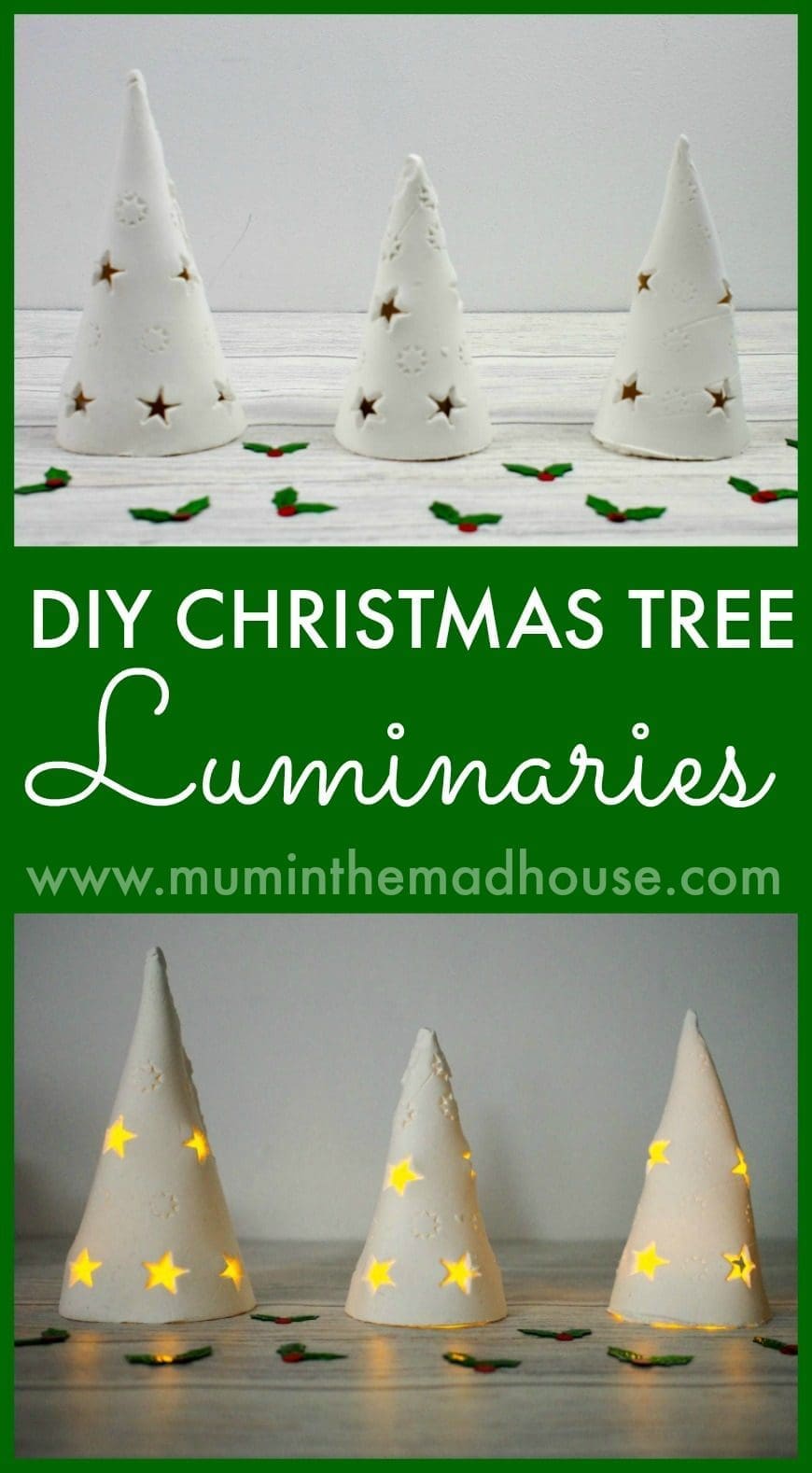 DIY Christmas Tree Luminaries
