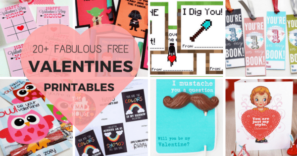 20 Free Valentines Printables | Cards, Crafts, and Gift Tags