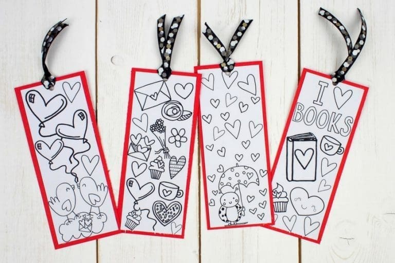 Love Books Free Colouring Bookmarks | Printable &amp; Fun Designs