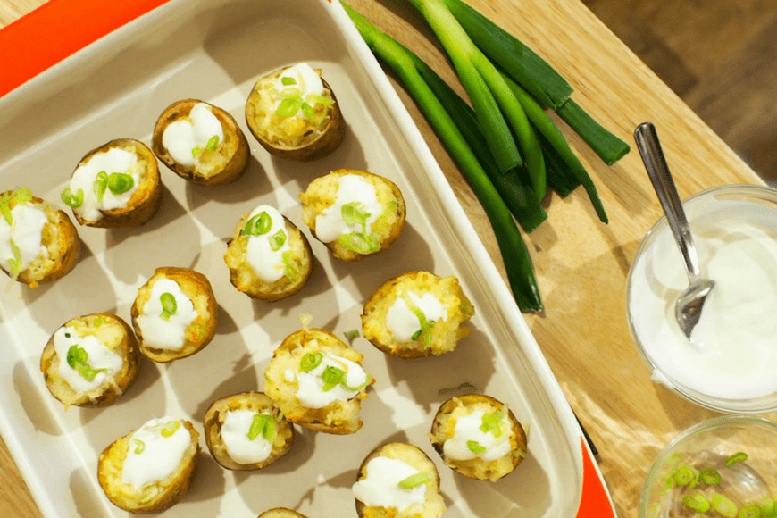Twice Baked Potato Bites - Cooking with kids