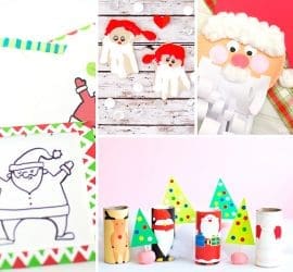 'Tis the season for some easy Christmas crafts for kids, including Christmas trees, Santa and his reindeer. Perfect for school fairs or advent.