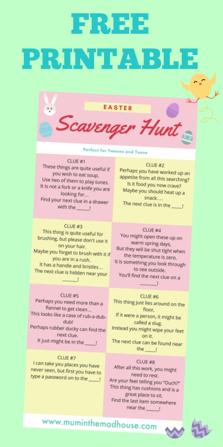 Easter Scavenger Hunt For Teens