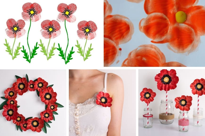 45+ Poppy Crafts for Remembrance, Armistice, or Veteran’s Day ...