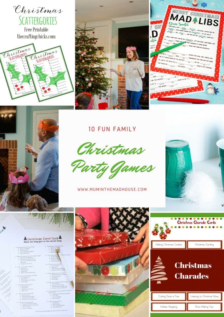 This assortment of family Christmas party games are perfect for family gatherings but work equally as well in larger group situations such as classrooms, cubs, beavers or brownie parties.   They are all inexpensive to do and take very little preparation.
