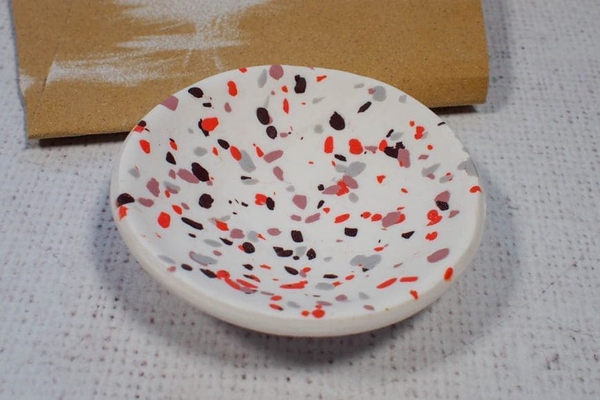 DIY Terrazzo Polymer Clay Ring Dish