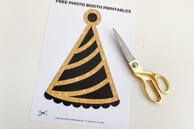 Free Printable New Year’s Eve Photo Booth Props 2025 Fun Party Essentials