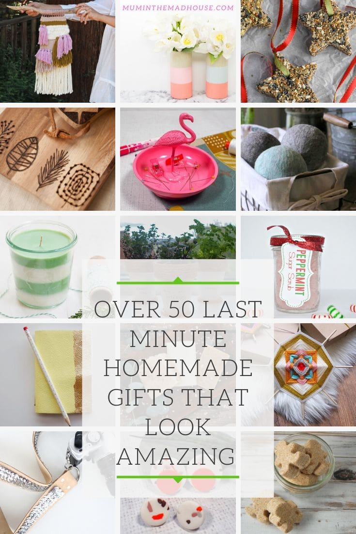 Don't worry if you need a gift at the last minute, we have you covered with over 50 last-minute homemade gifts perfect for Christmas and all year round. 