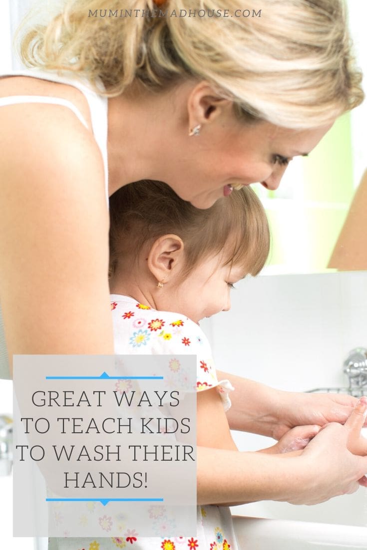 Fun ways to help your kids learn about washing their hands, helping them understand about the spread of germs and to keep on top of handwashing