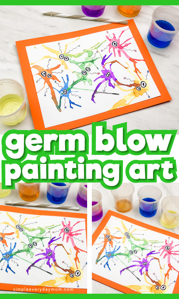 Create your own germs with this fun process art