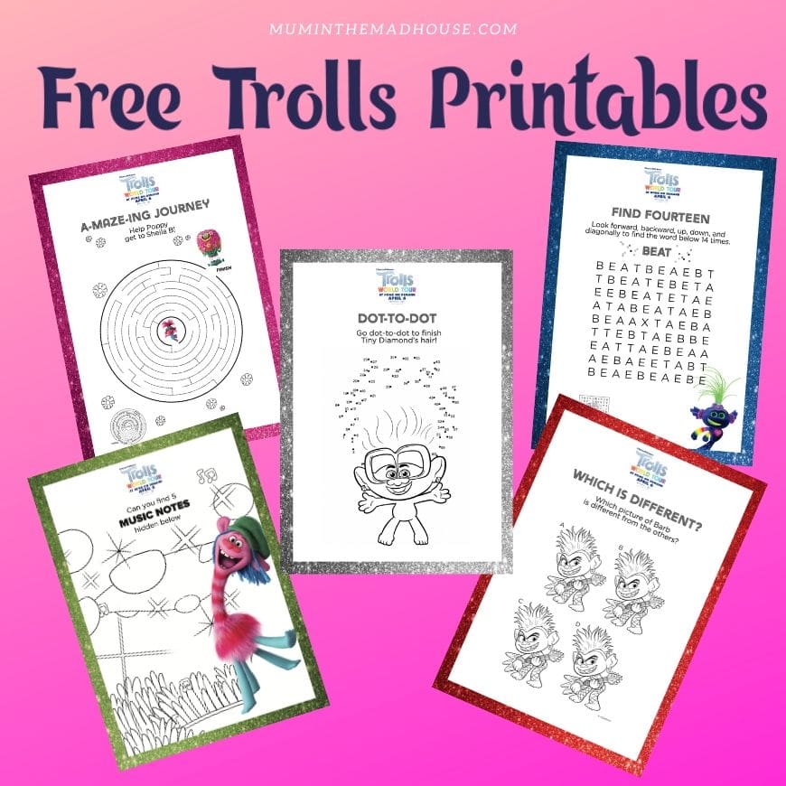 Trolls Activity Sheets - Free Printables | Mum In The Madhouse trolls-activity-sheets-free-printables-mum-in-the-madhouse
