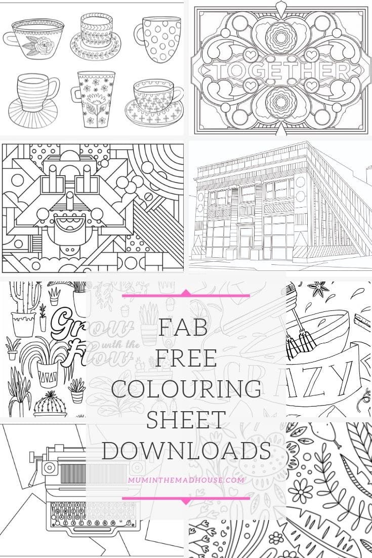 Colouring is a great way to destress and we have Fab Downloadable Free Colouring Sheets for adults and teens.