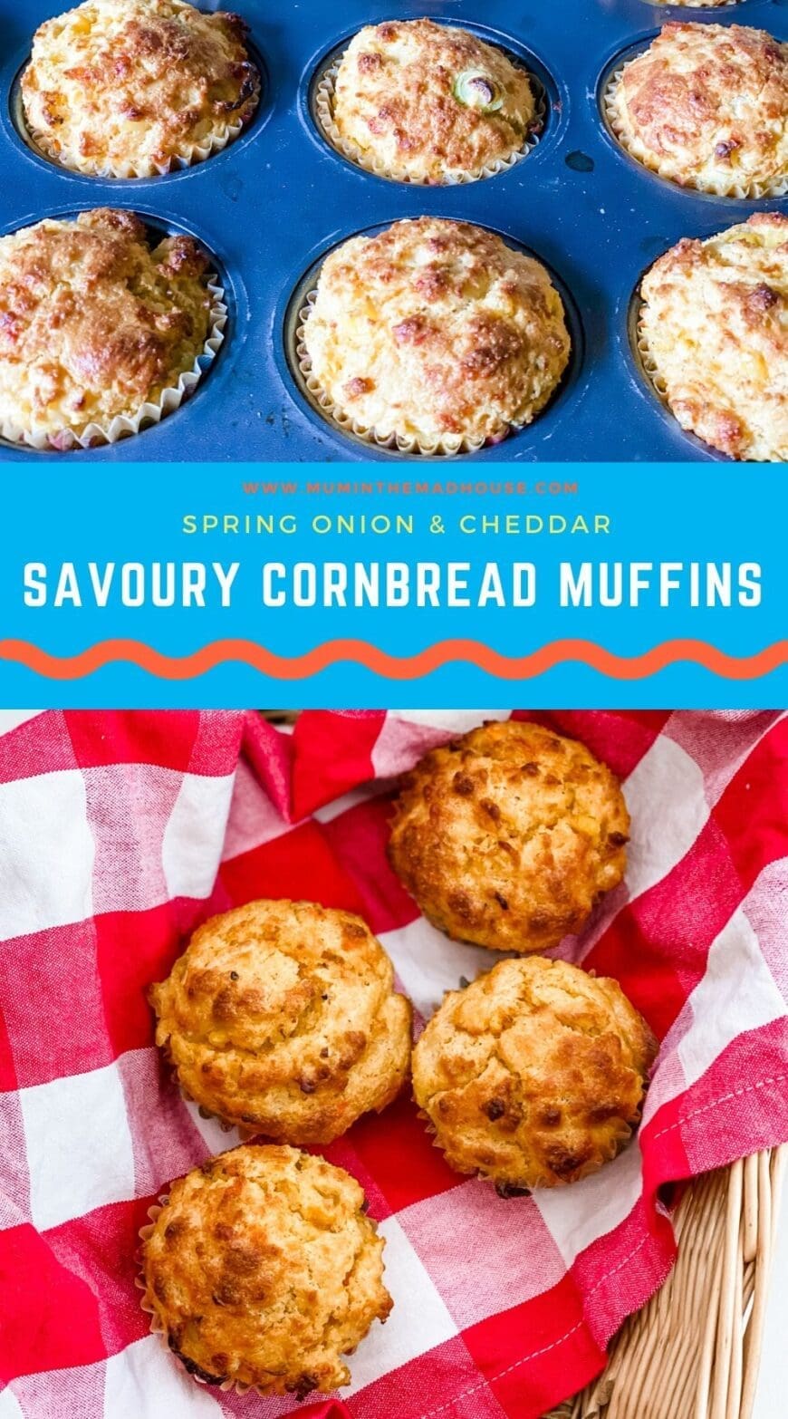 Savoury Cornbread Muffins are the perfect side dish for chilli or even breakfast.  Simple to make, but a real game changer