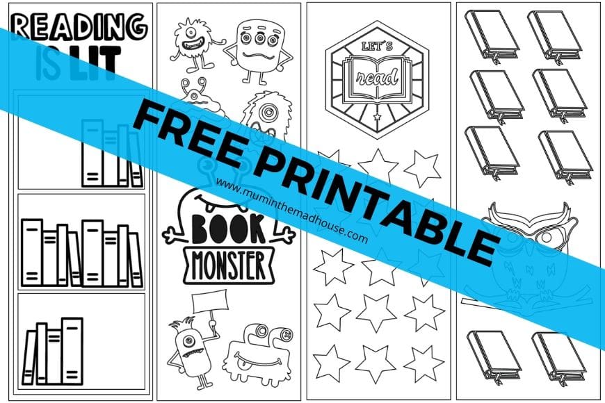 Free Summer Reading Bookmarks Printable download
