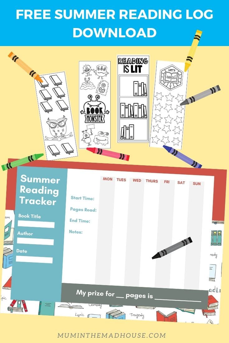 This printable reading log includes: date, title, time spent reading along with a book time spent tracker too. A reading log is a great way to help children develop a life-long habit and is one of the best summer activities to sharpen developing brains. Click here to download the free reading log printable
