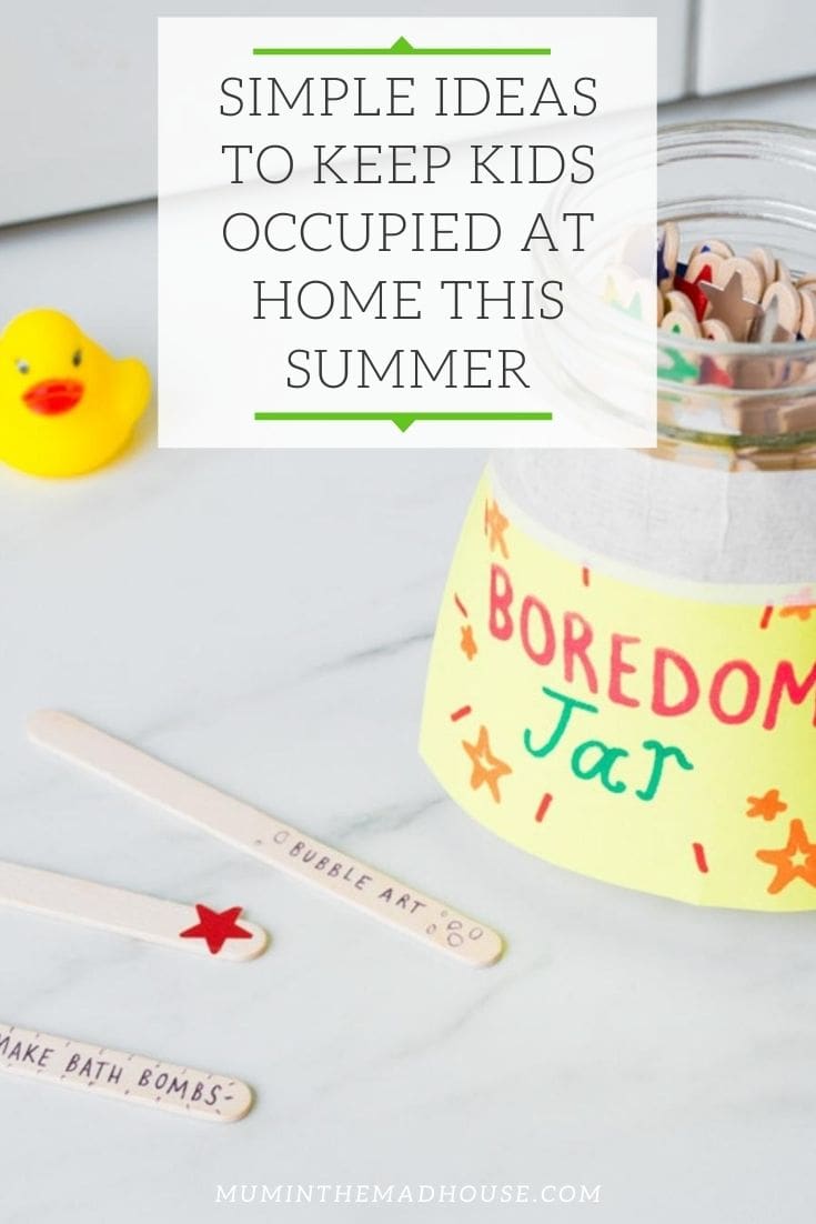 Simple Ideas to Keep Kids Occupied at Home This Summer