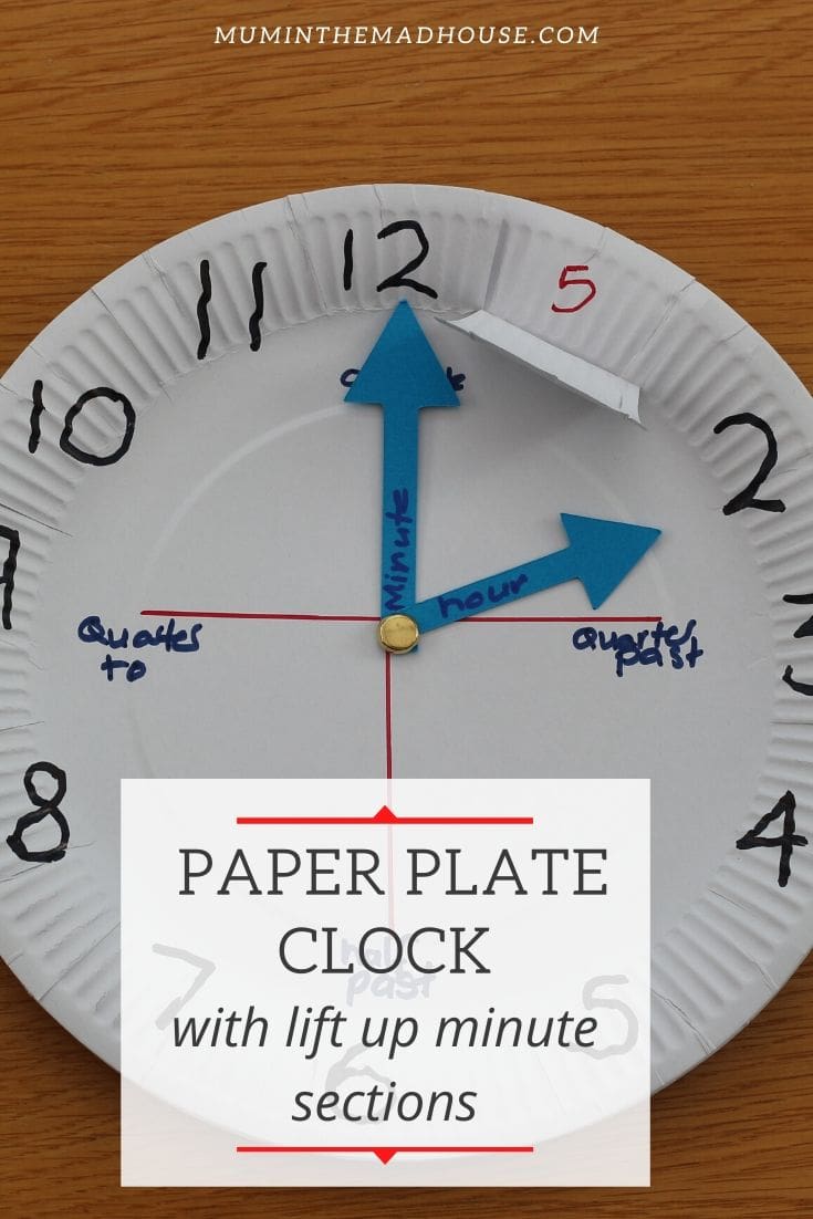 This simple paper plate clock craft for kids helps them learn numbers and tell the time! It requires very little materials and is quick to make!