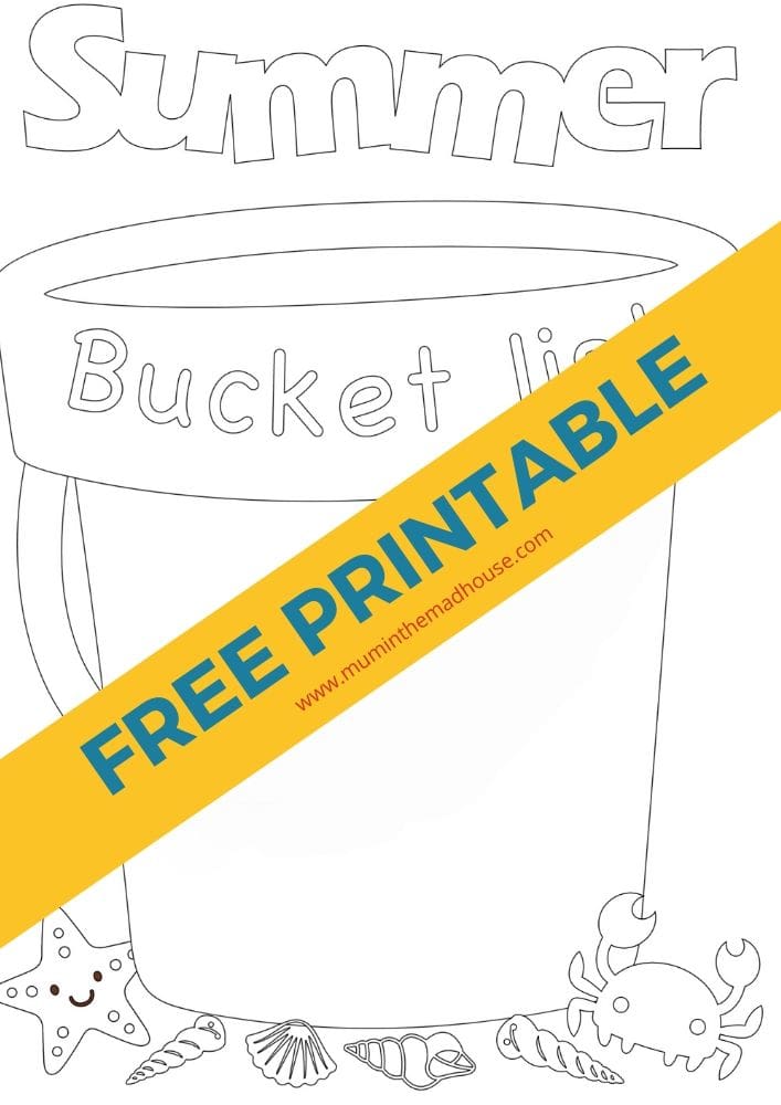 Make the most of this coming summer with the kids with this fab blank free summer bucket list template to print and fill in. 