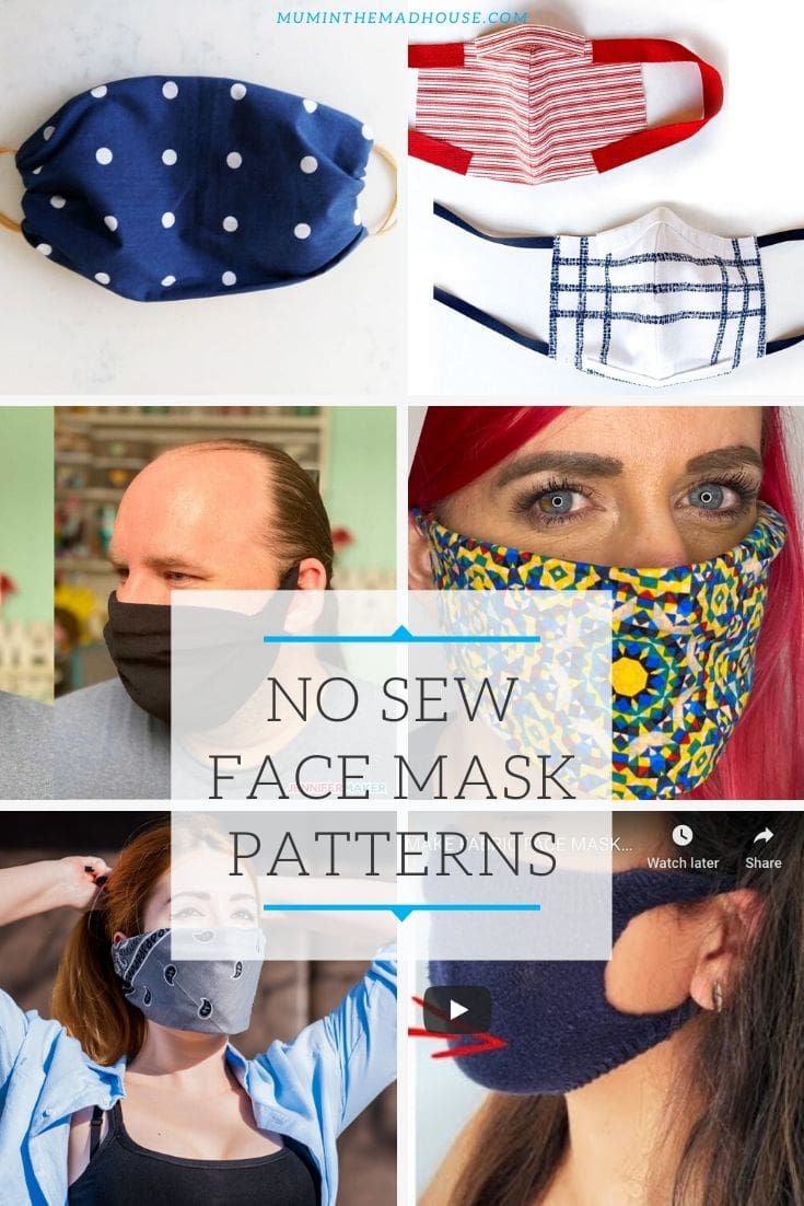 DIY No-Sew Face Mask Patterns | Mum In The Madhouse diy-no-sew-face-mask-patterns-mum-in-the-madhouse
