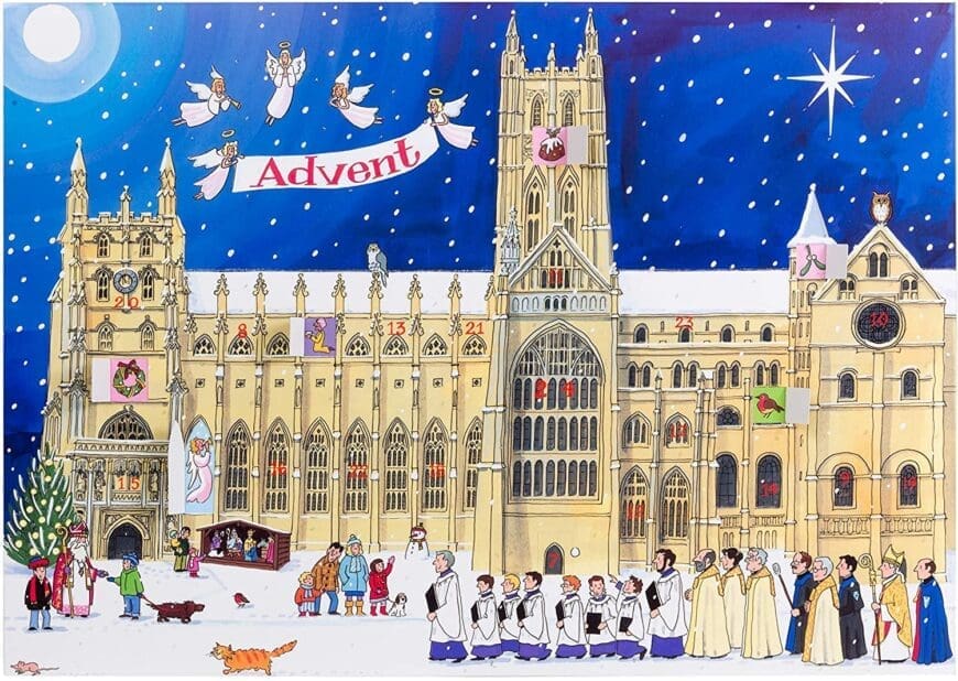 Alison Gardiner 'Christmas at the Cathedral' Large Traditional Advent Calendar