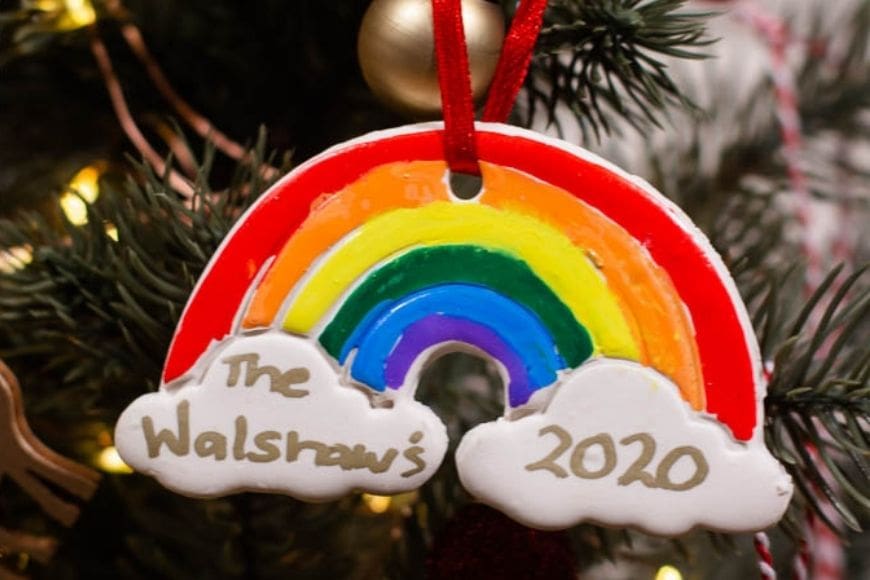 We love making ornaments each December and these colourful DIY Clay Rainbow Tree Decorations are such a fun festive project. You'll love making these with air dry clay