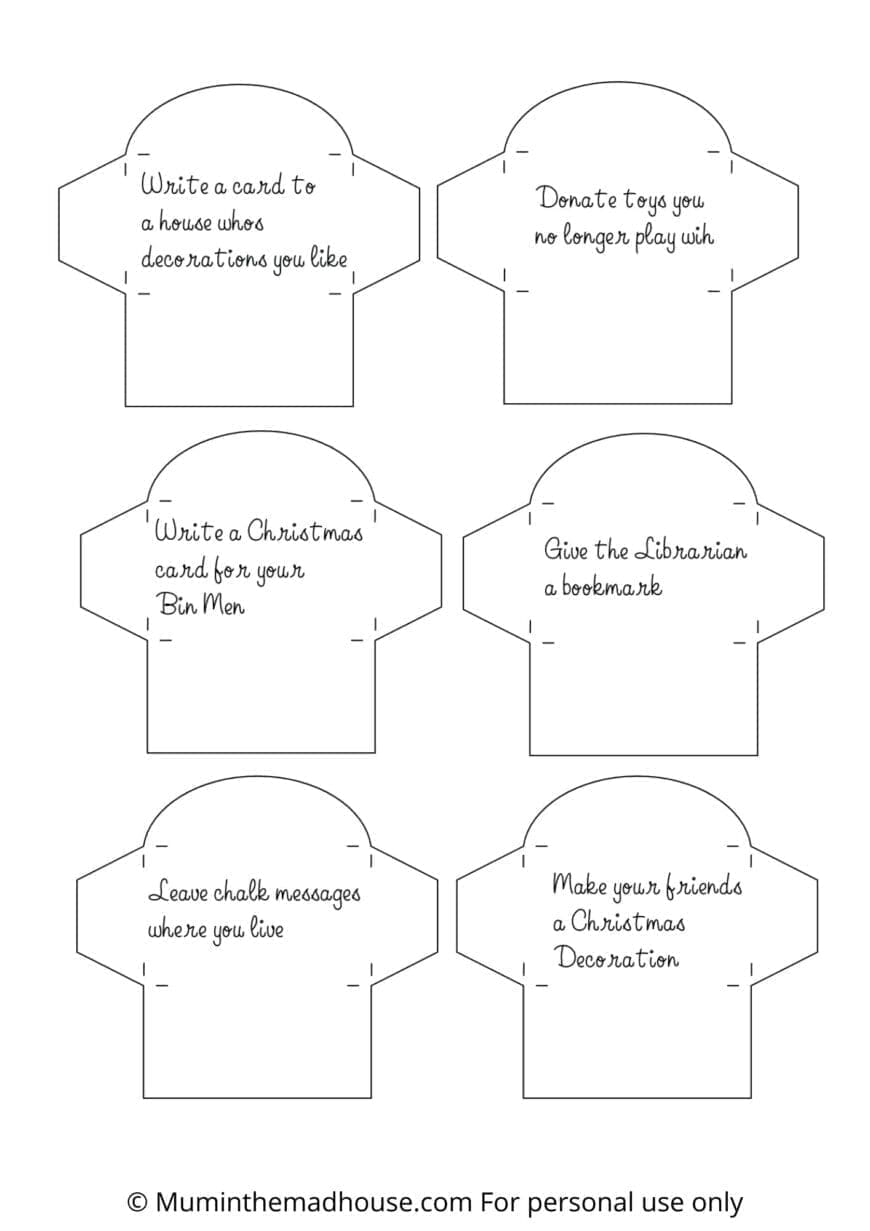 Printables for Acts of Kindness Advent Calendar | Mum In The Madhouse